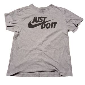 Nike Men's Size Medium Gray Just Do It T-Shirt